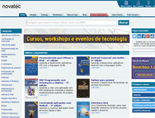 Tablet Screenshot of novatec.com.br